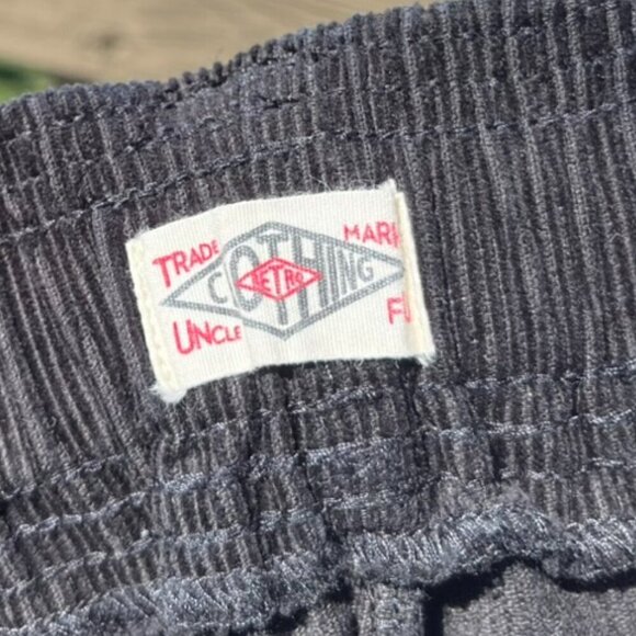 Vintage Retro Clothing Black Corduroy Pants Men's Large - Picture 5 of 6